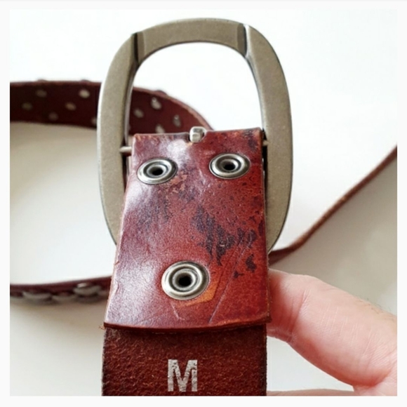 ??Vintage Style Geniune Leather Belt